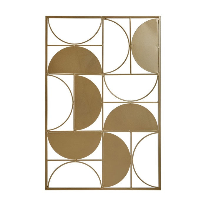 Product photograph of Olivia S Trento Wall Art Gold Semicircle from Olivia's