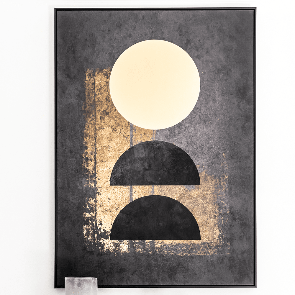 Product photograph of Olivia S Boutique Hotel Collection - Moon Abstract Wall Art from Olivia's.