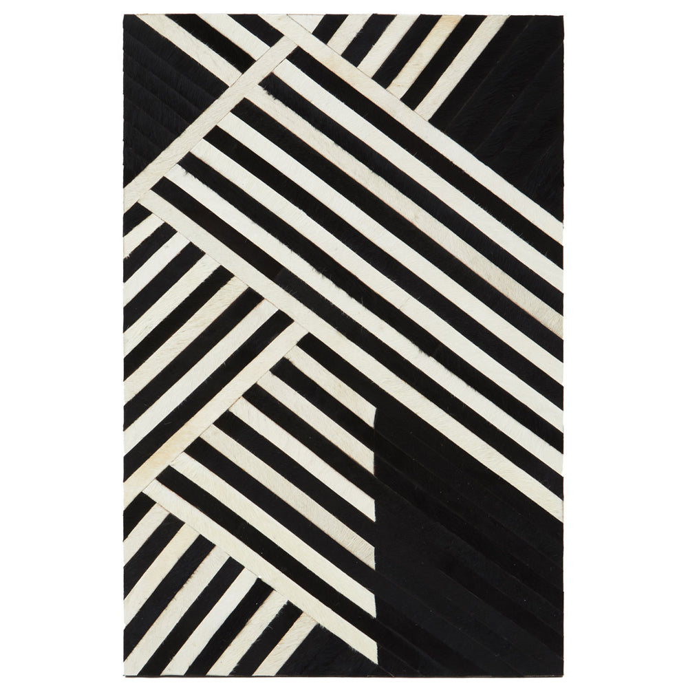 Product photograph of Olivia S Soft Industrial Collection - Safa Abstract Wall Art In Black White from Olivia's