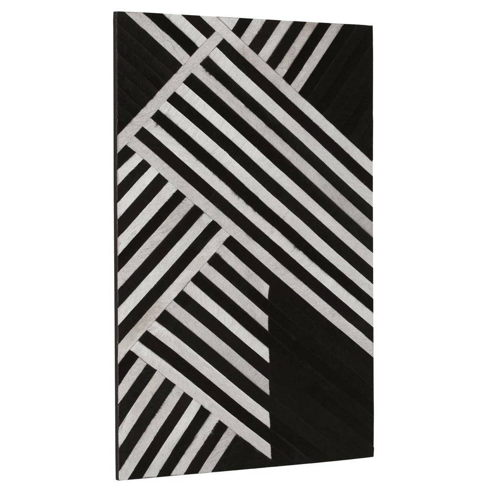 Product photograph of Olivia S Soft Industrial Collection - Safa Abstract Wall Art In Black White from Olivia's.