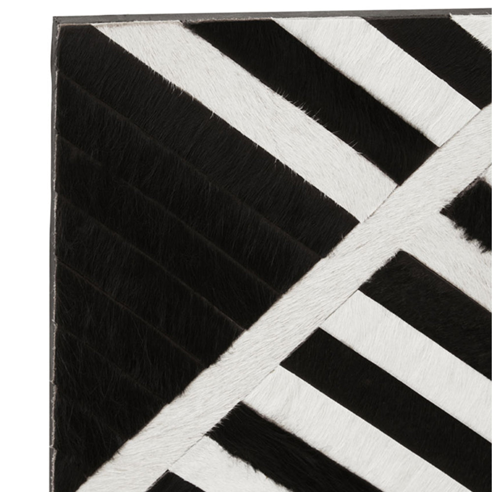 Product photograph of Olivia S Soft Industrial Collection - Safa Abstract Wall Art In Black White from Olivia's.