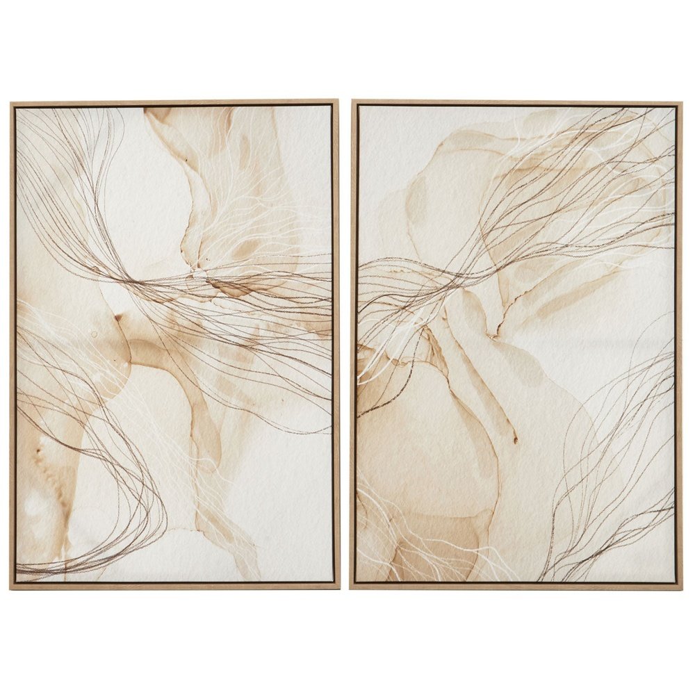 Product photograph of Olivia S Set Of 2 Abbey Scribble Design Wall Art from Olivia's