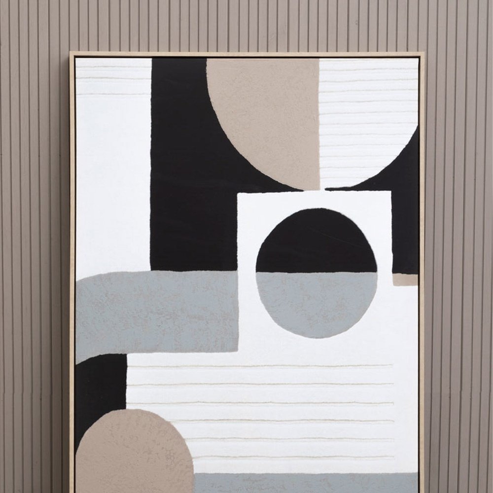 Product photograph of Olivia S Aramis Abstract Monochrome Wall Art Abstract from Olivia's.