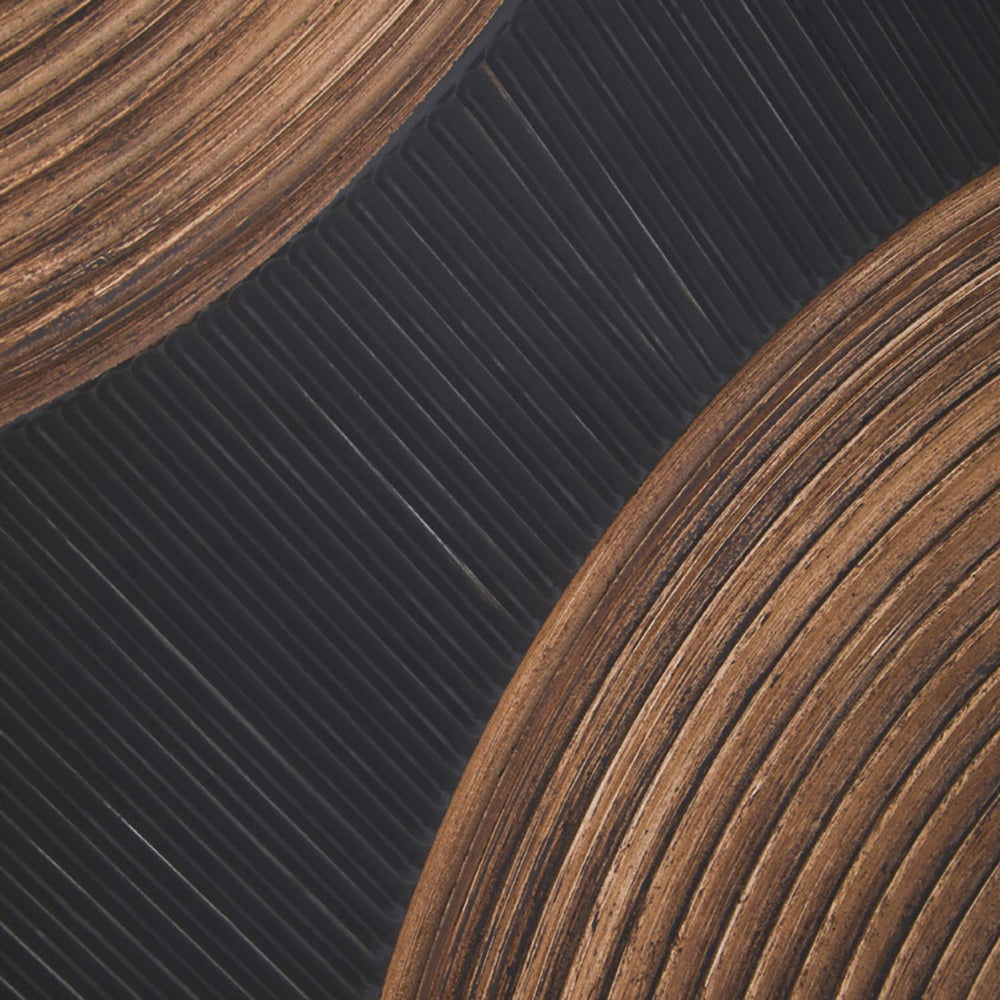 Product photograph of Olivia S Soft Industrial Collection - Neavah Wall Art In Black Brown from Olivia's.