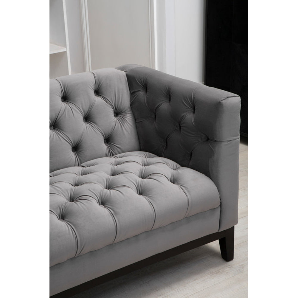 Product photograph of Olivia S Luxe Collection - Stella Sofa 3 Seater Grey from Olivia's.