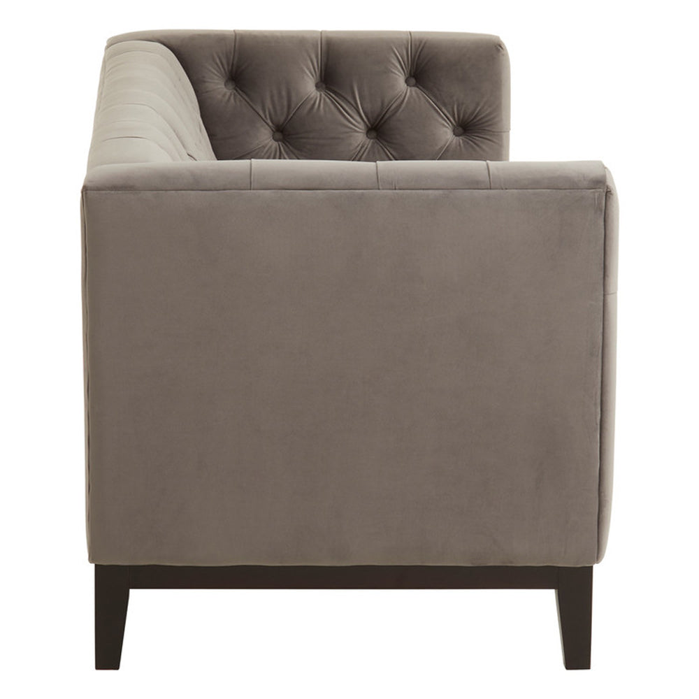 Product photograph of Olivia S Luxe Collection - Stella Sofa Grey 2 Seater from Olivia's.