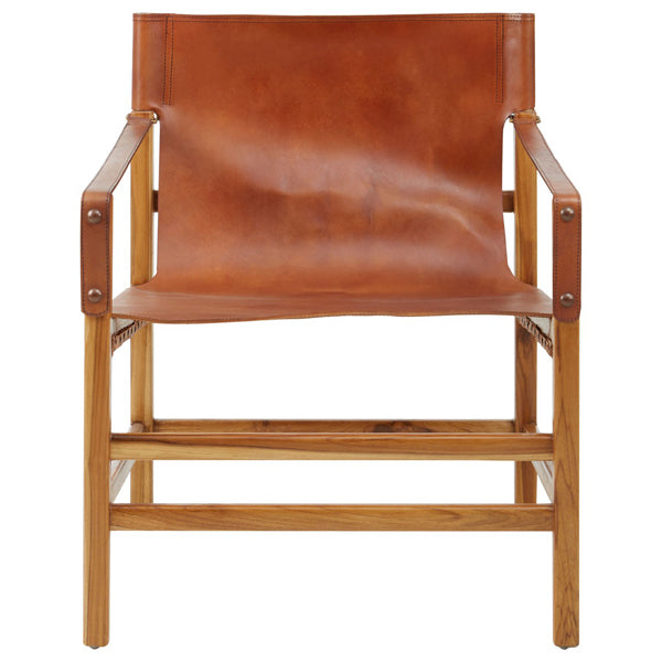 Olivias Kendal Occasional Chair Brown Leather
