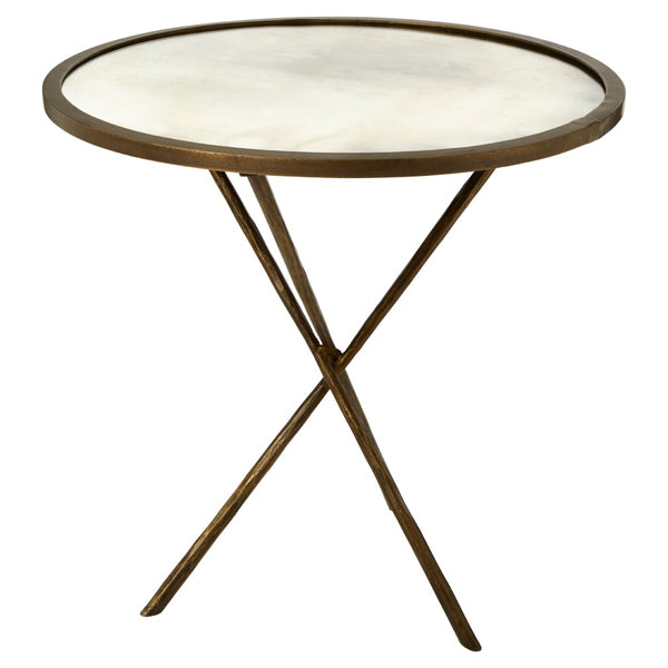 Olivias Rany Side Table Brass Large