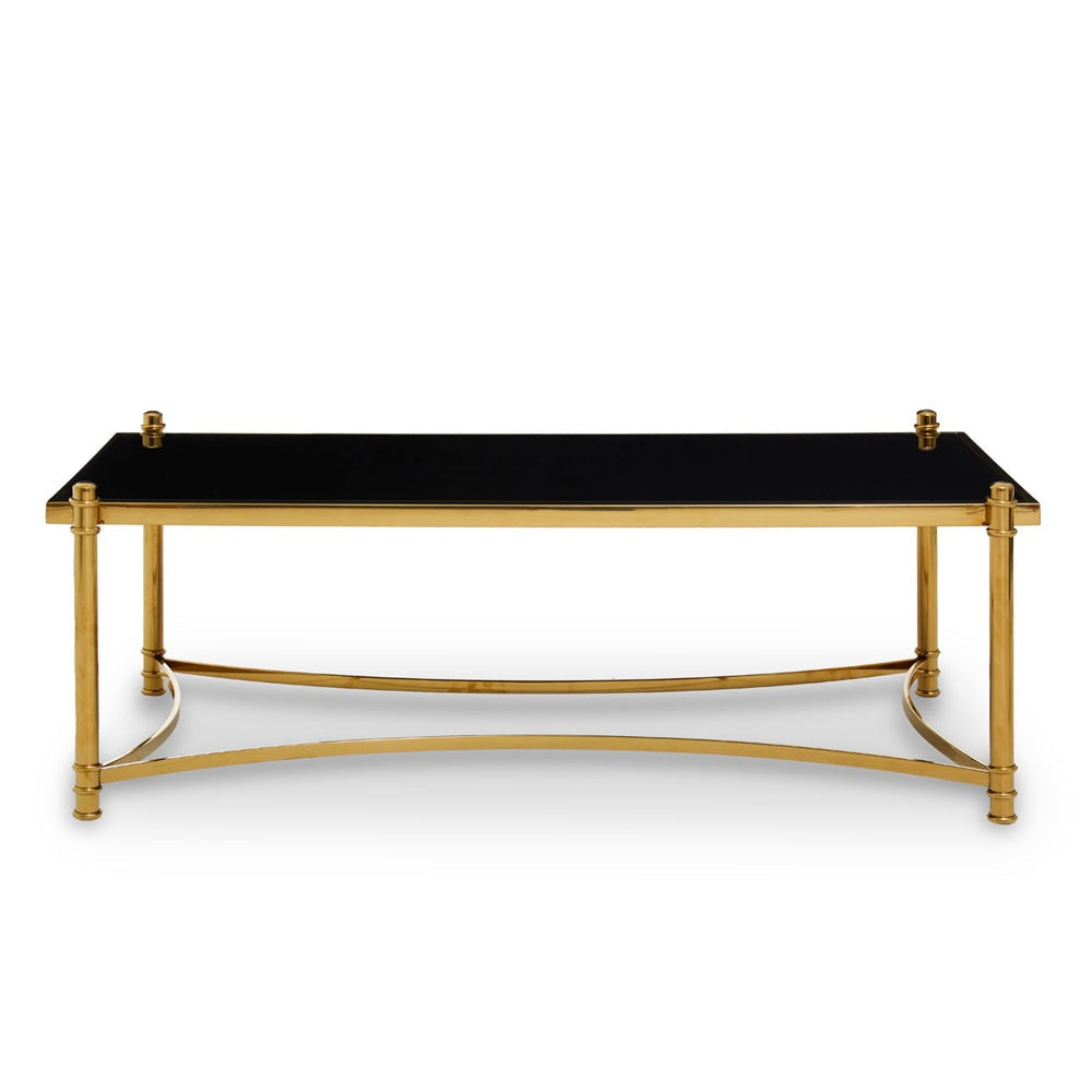 Product photograph of Olivia S Ackley Coffee Table Black And Gold from Olivia's