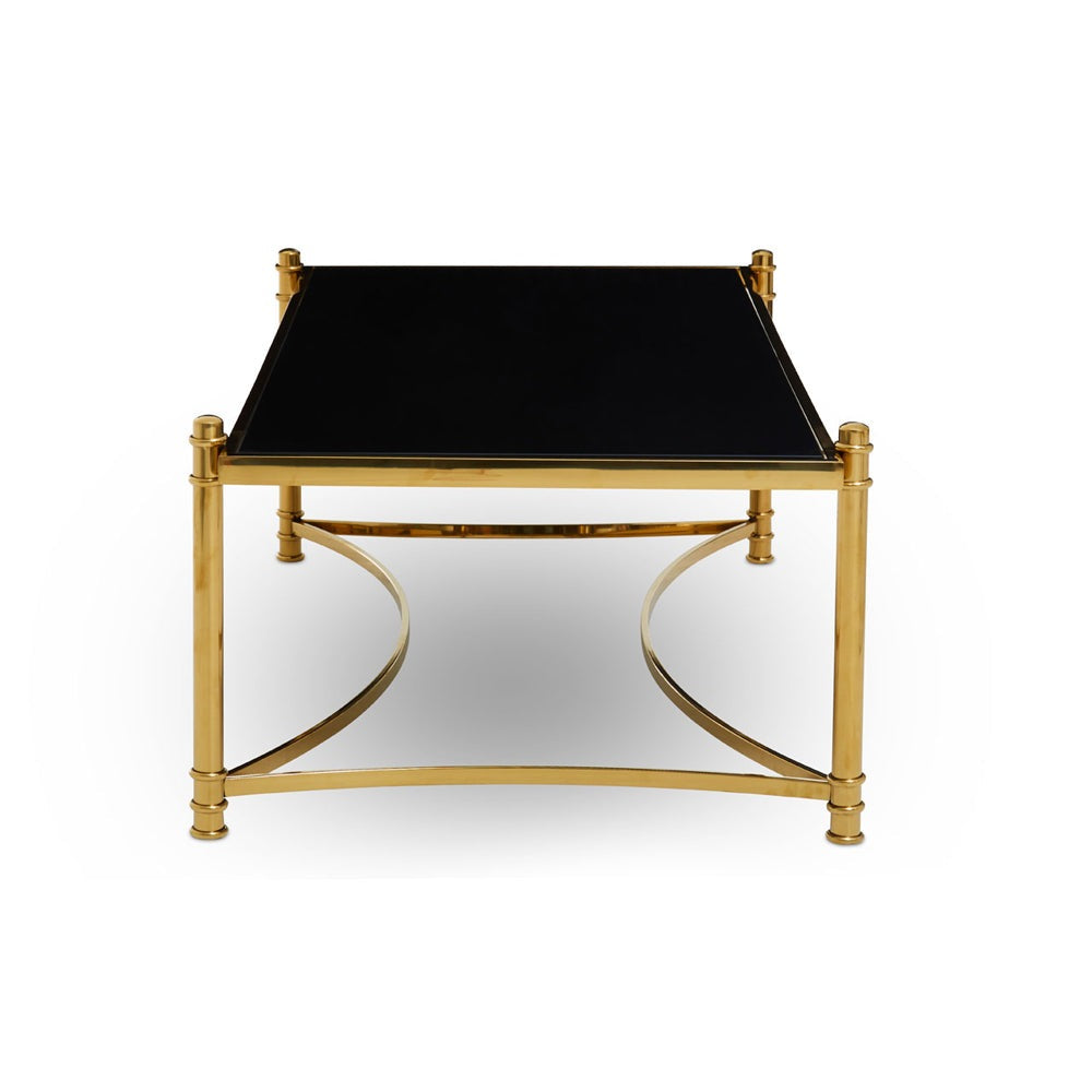 Product photograph of Olivia S Ackley Coffee Table Black And Gold from Olivia's.