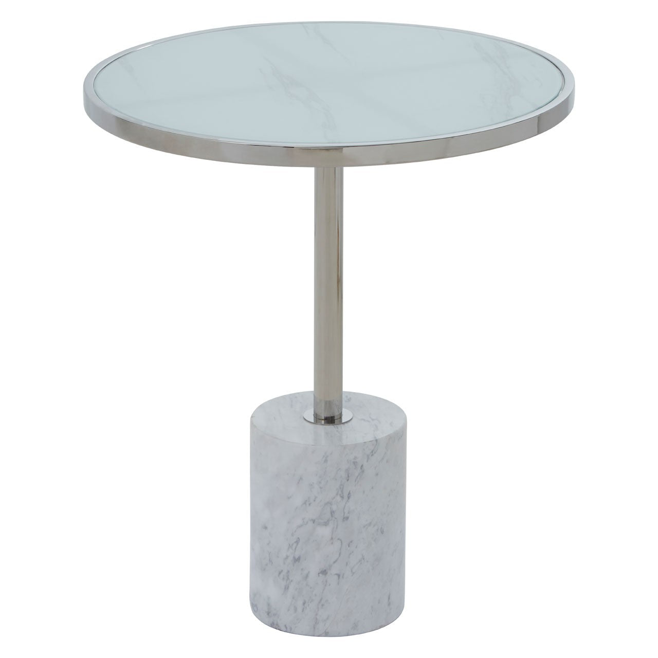Olivias Opal Side Table Silver Silver
