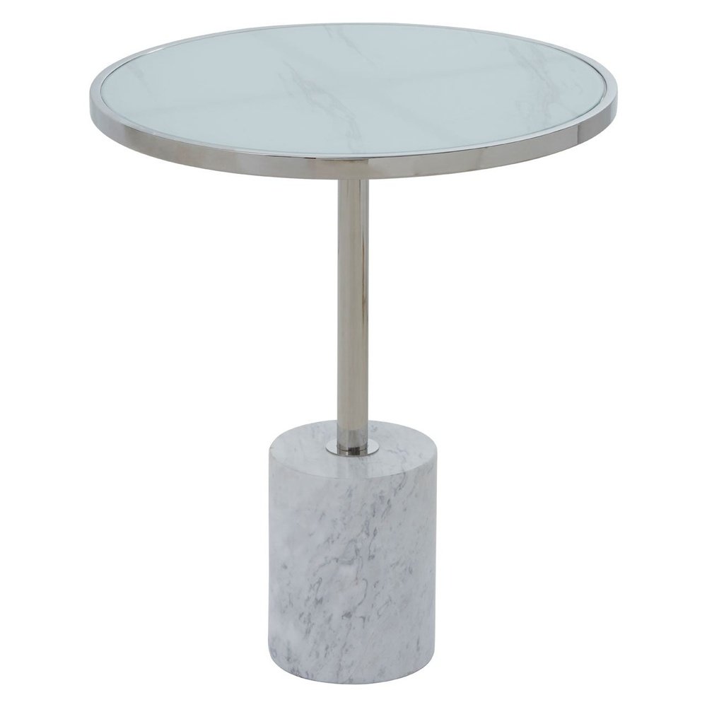 Olivias Opal Side Table Silver Outlet Silver