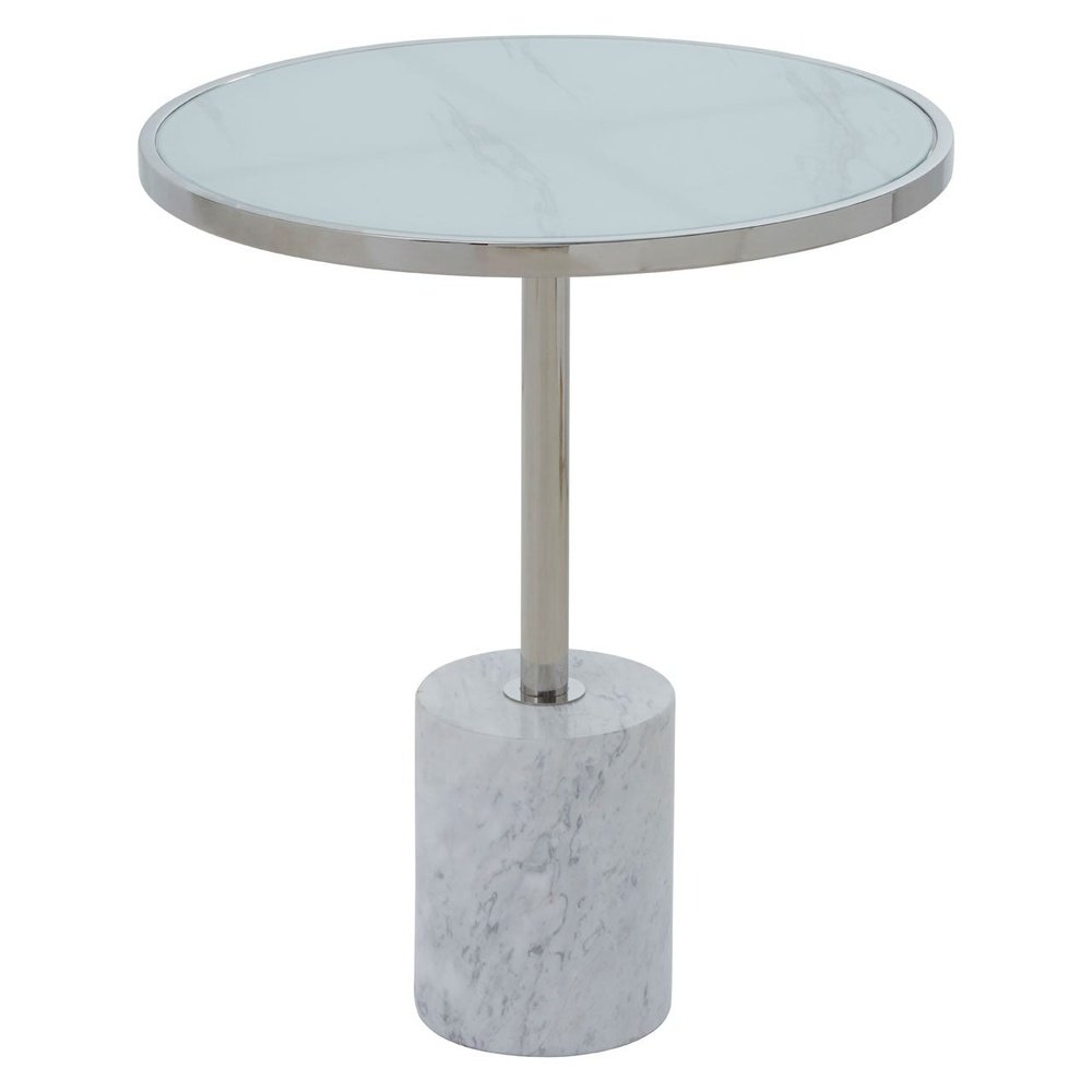 Product photograph of Olivia S Opal Side Table Silver Outlet Silver from Olivia's