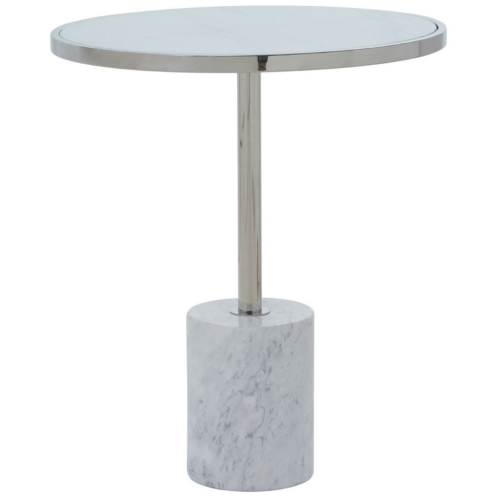 Product photograph of Olivia S Opal Side Table Silver Outlet Silver from Olivia's.