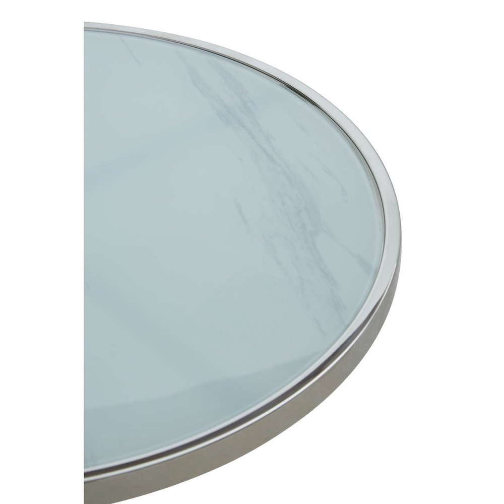 Product photograph of Olivia S Opal Side Table Silver Outlet Silver from Olivia's.