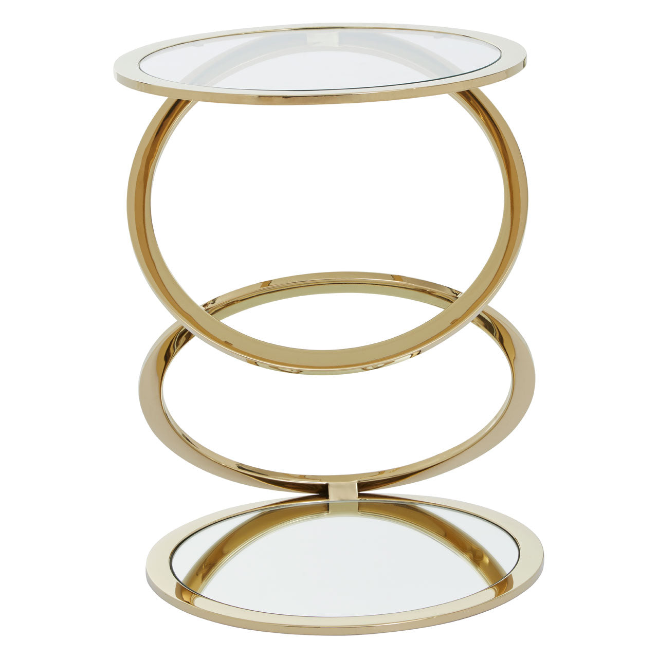 Product photograph of Olivia S Oscar End Table In Gold from Olivia's