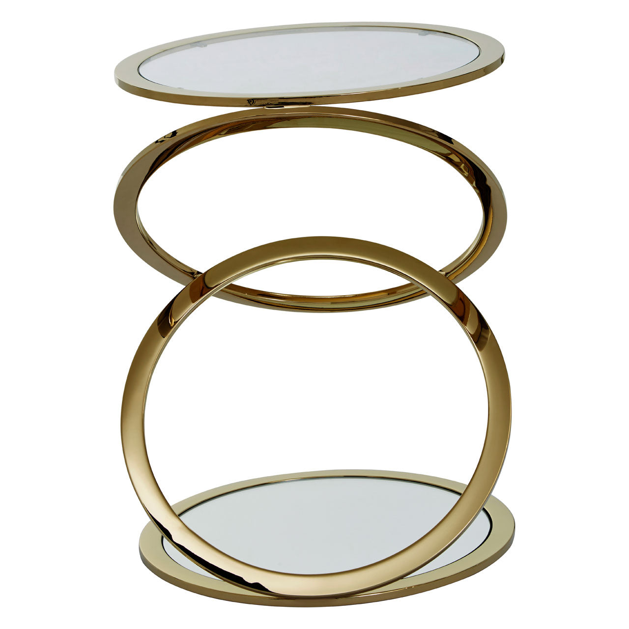 Product photograph of Olivia S Oscar End Table In Gold from Olivia's.