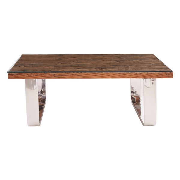 Olivias Kara U Shaped Base Coffee Table Natural