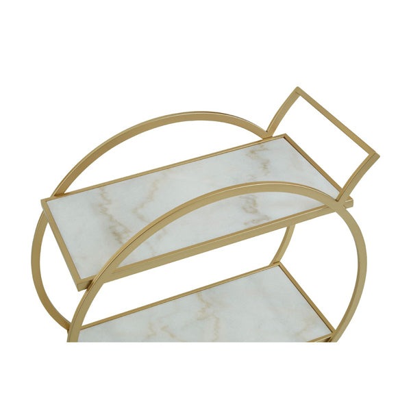 Product photograph of Olivia S Ava White Marble And Gold Finish Drink Cabinet from Olivia's.