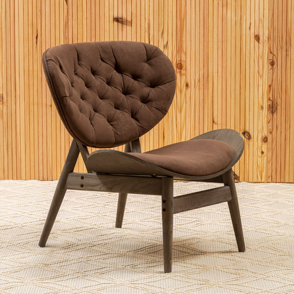 Product photograph of Olivia S Vinsi Chair Brown Velvet from Olivia's