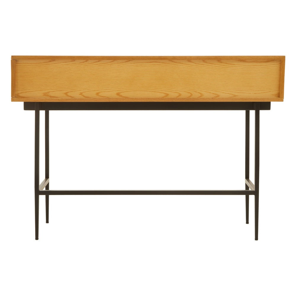 Product photograph of Olivia S Soft Industrial Collection - Jakar Console Table In Natural Finish from Olivia's.