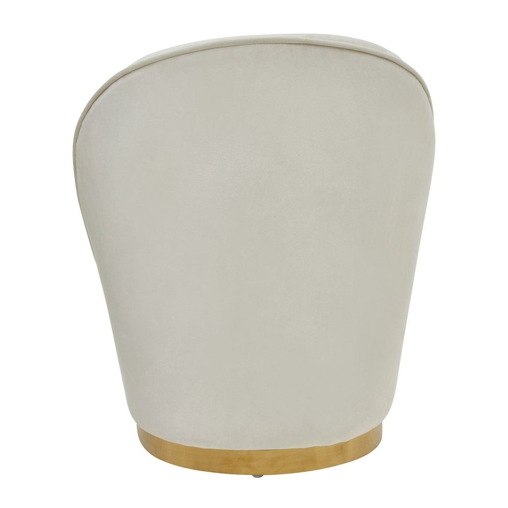 Product photograph of Olivia S Tara Kids Accent Chair In Cream Velvet With Gold Legs from Olivia's.