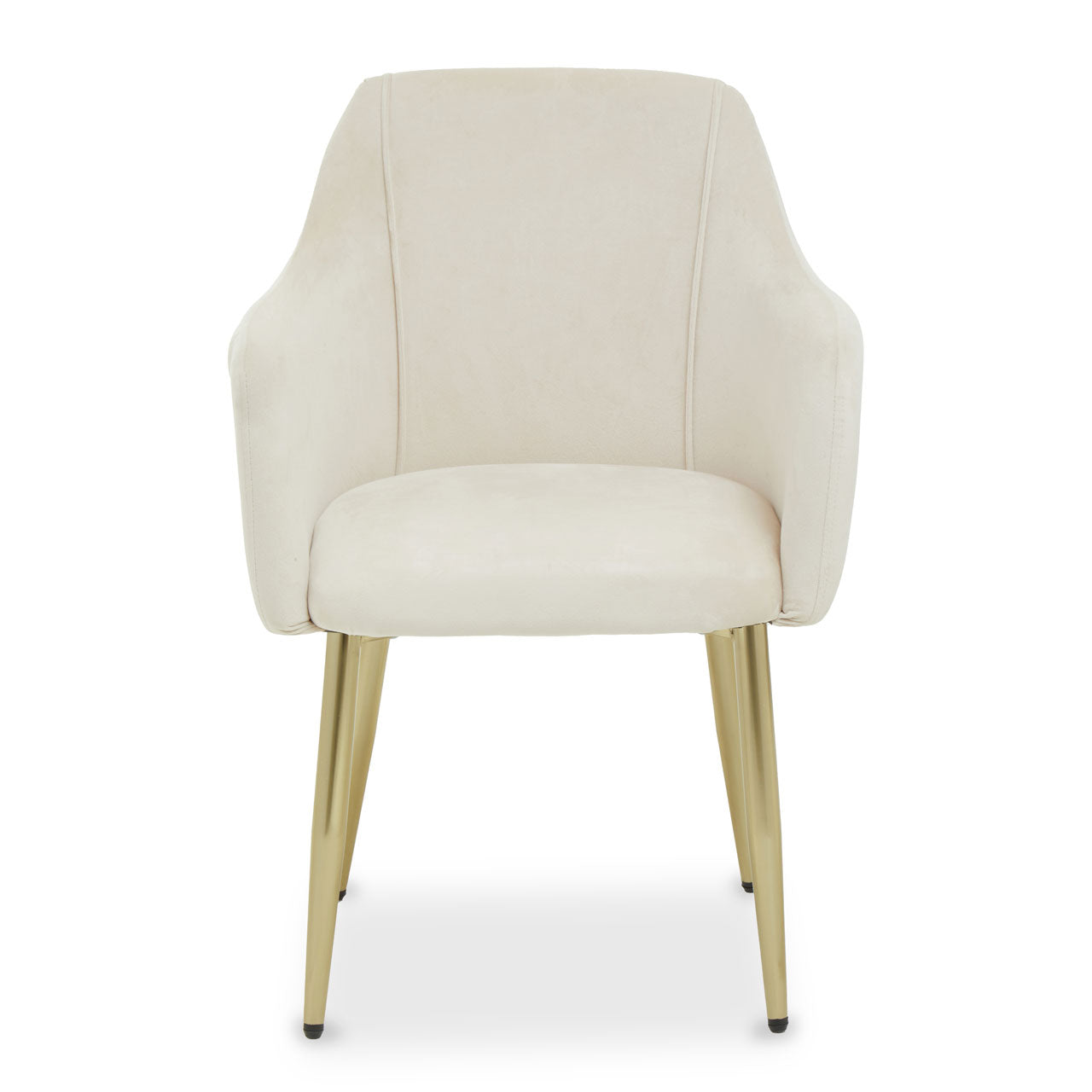 Olivias Daisy Dining Chair In Stone Velvet