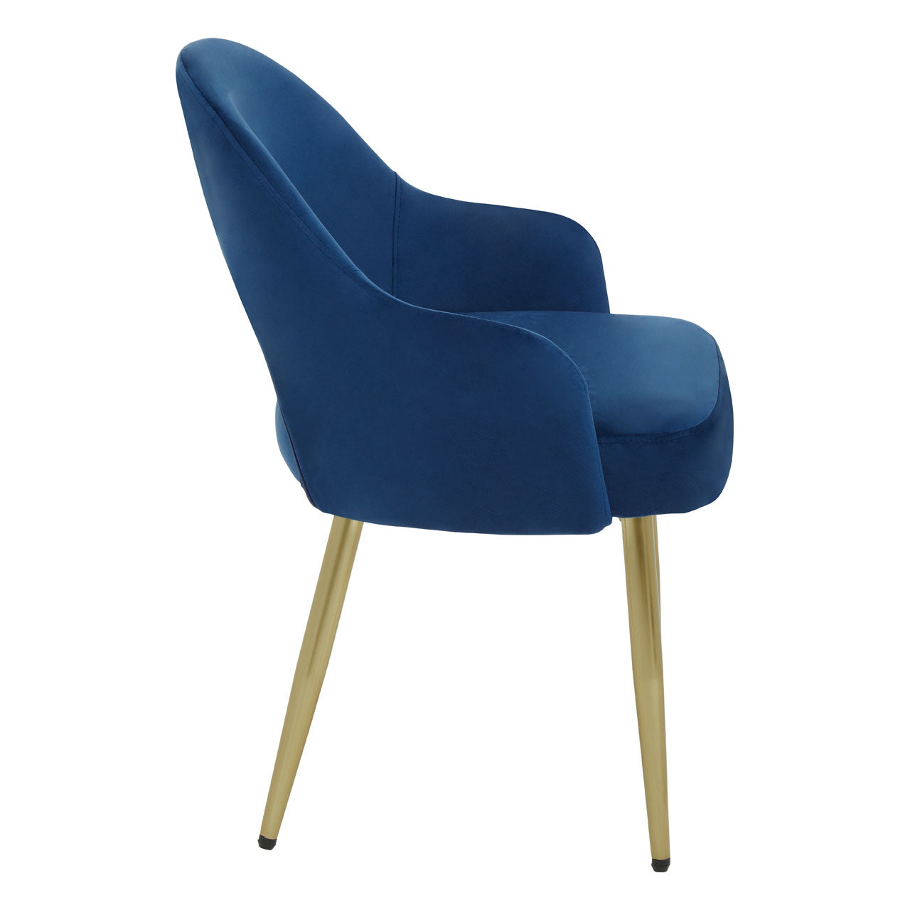 Product photograph of Olivia S Demi Dining Chair In Midnight Velvet from Olivia's.