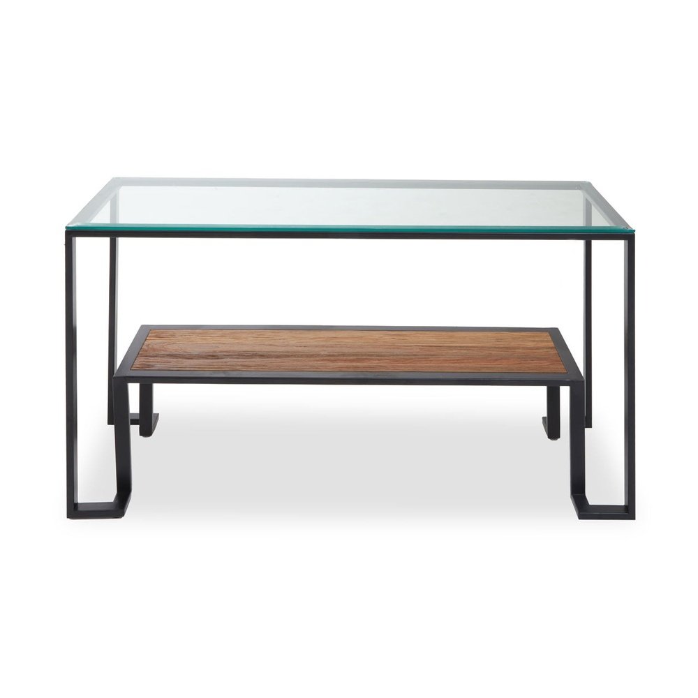 Olivias Cleo Roman Console Table In Teak Black