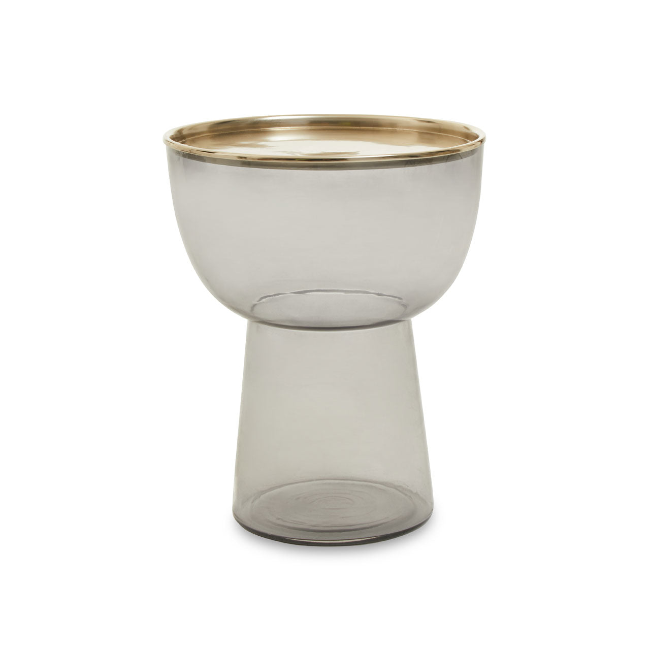 Olivias Madison Side Table In Gold Grey