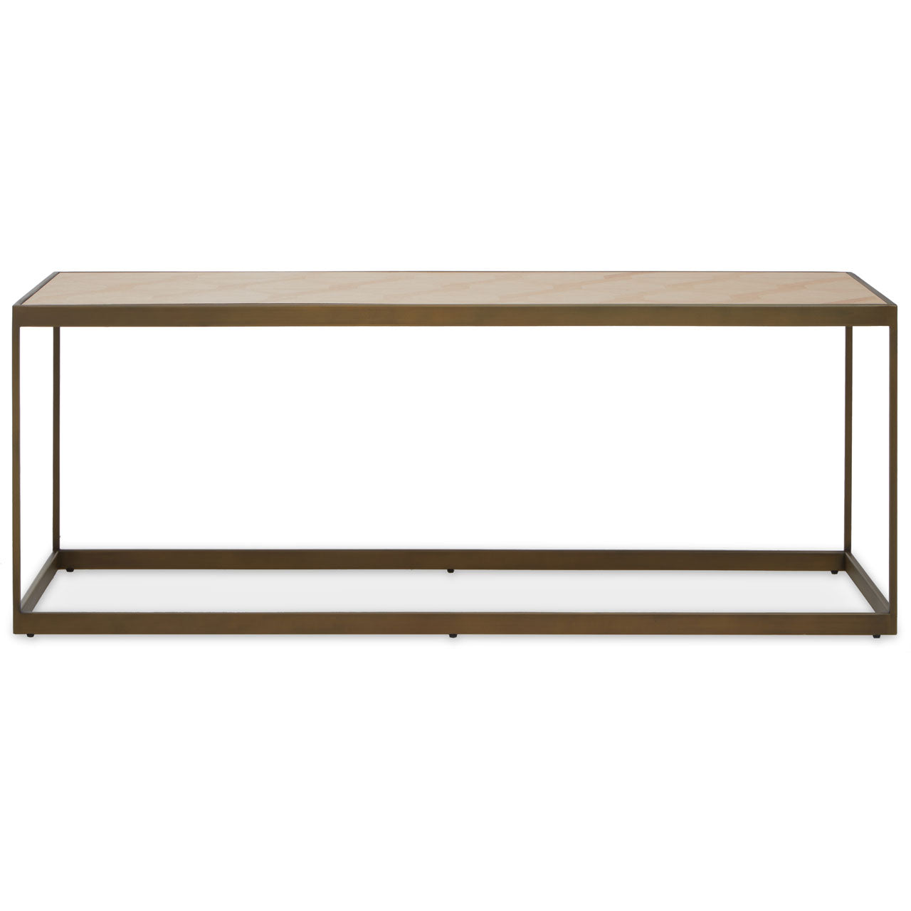 Olivias Grayson Coffee Table In Oak Brushed Brass