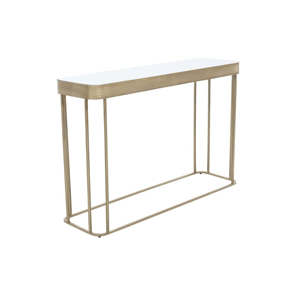Product photograph of Olivia S Ellis Console Table In Mirror Gold from Olivia's.