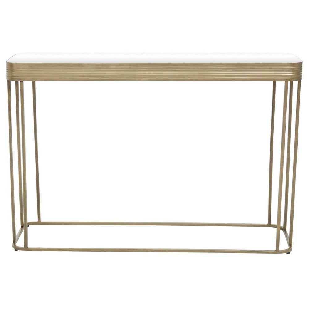 Olivias Ellis Console Table In Mirror Gold