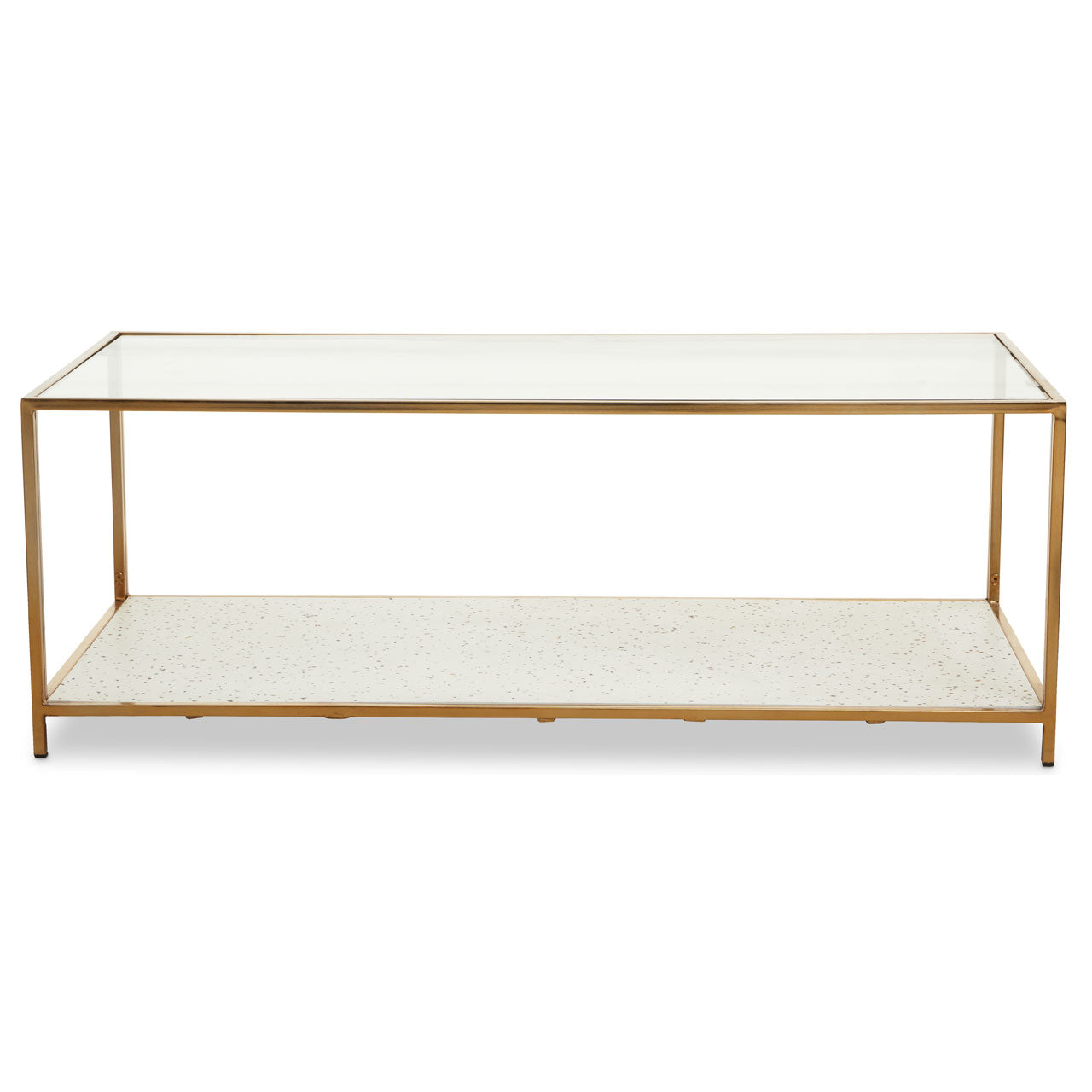 Olivias Nova Coffee Table In White Gold