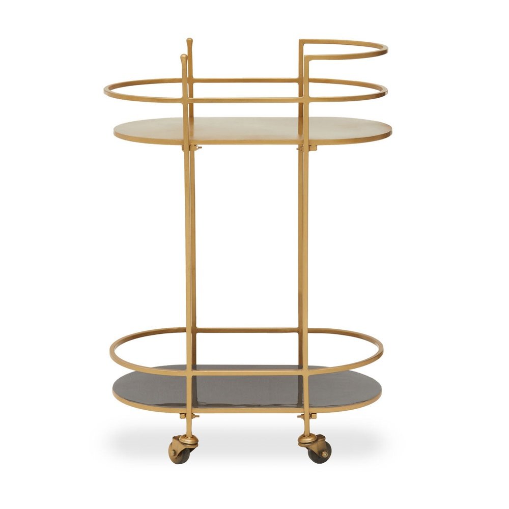 Product photograph of Olivia S Koda Drinks Trolley In Grey Gold from Olivia's