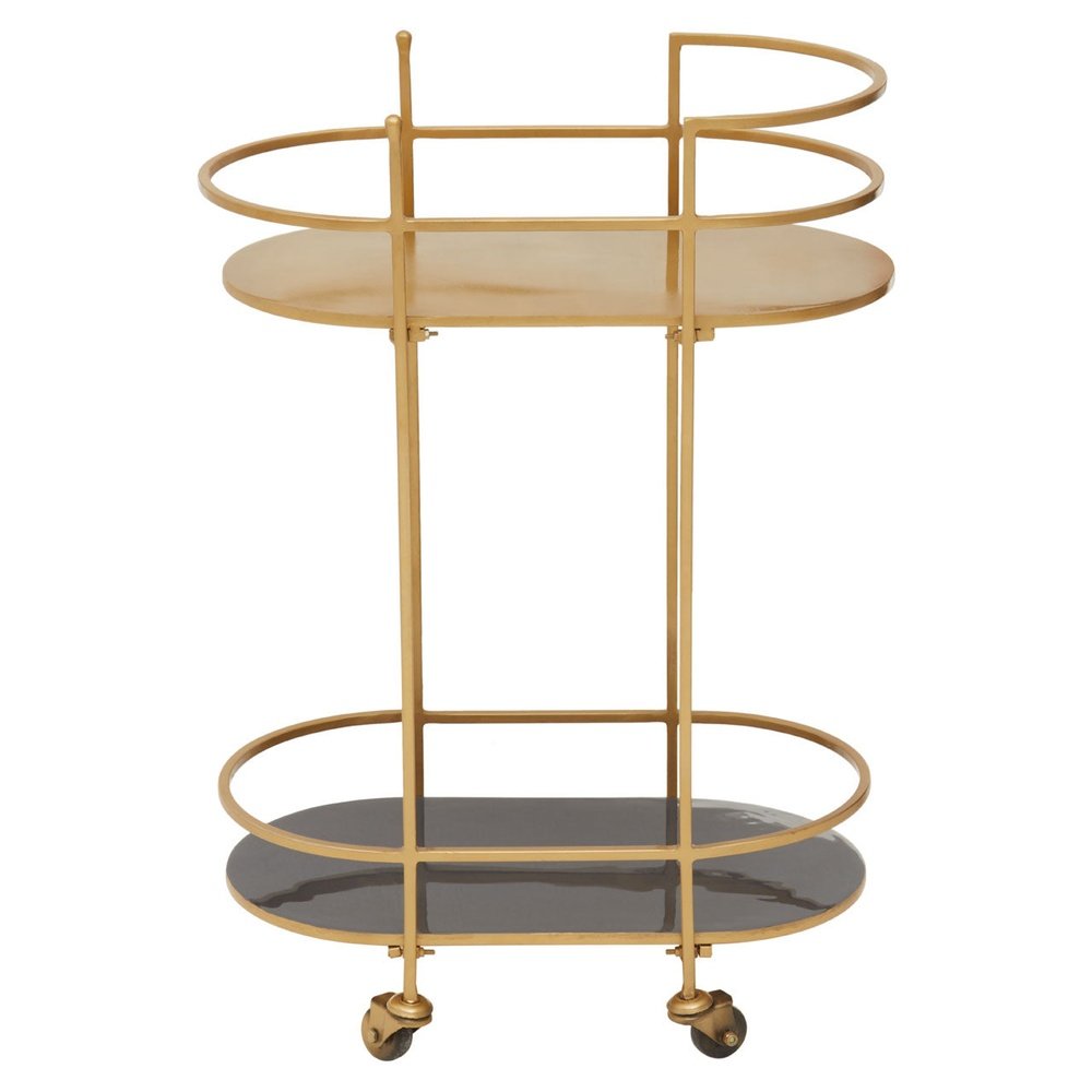 Product photograph of Olivia S Koda Drinks Trolley In Grey Gold from Olivia's.