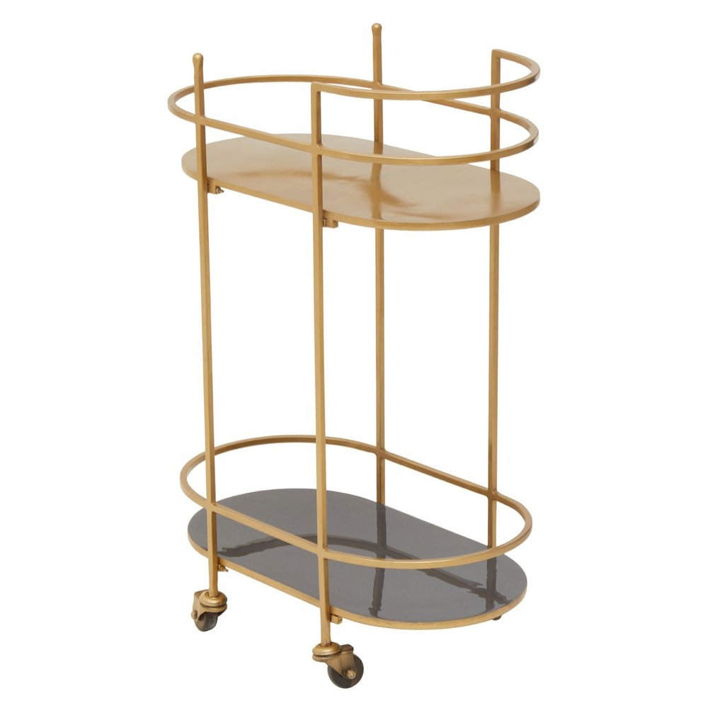 Product photograph of Olivia S Koda Drinks Trolley In Grey Gold from Olivia's.