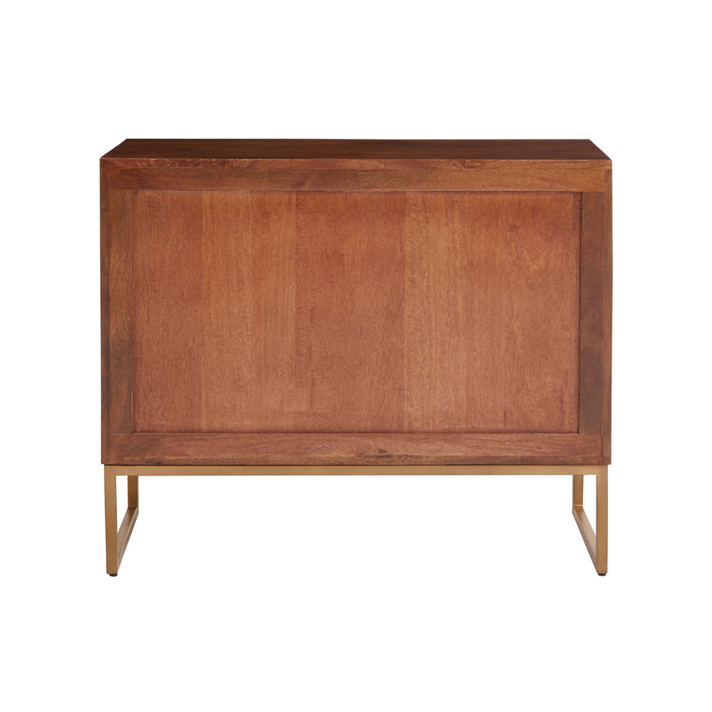 Product photograph of Olivia S Soft Industrial Collection - Gaya Sideboard In Brown Large from Olivia's.