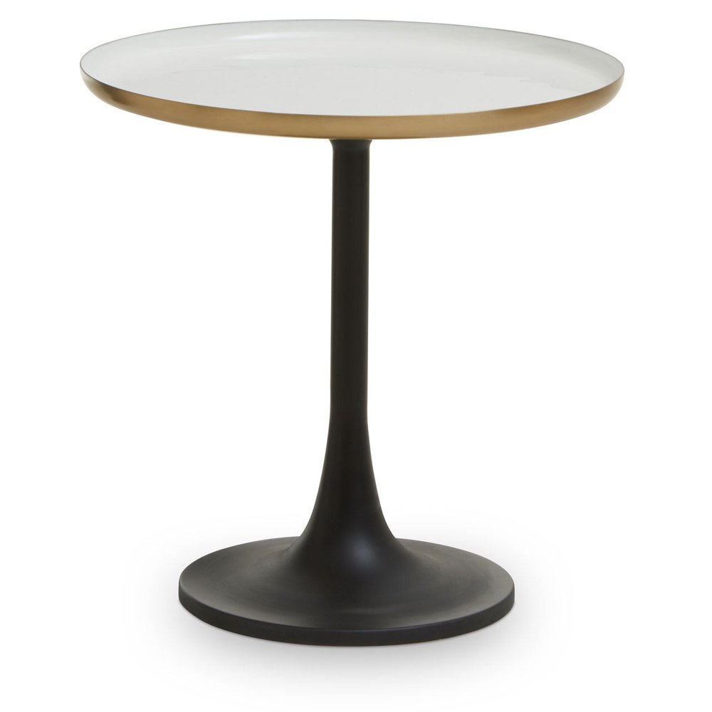 Product photograph of Olivia S Coral Side Table In White Gold from Olivia's