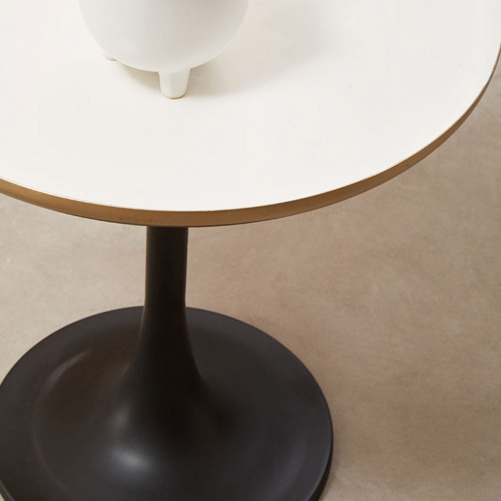 Product photograph of Olivia S Coral Side Table In White Gold from Olivia's.