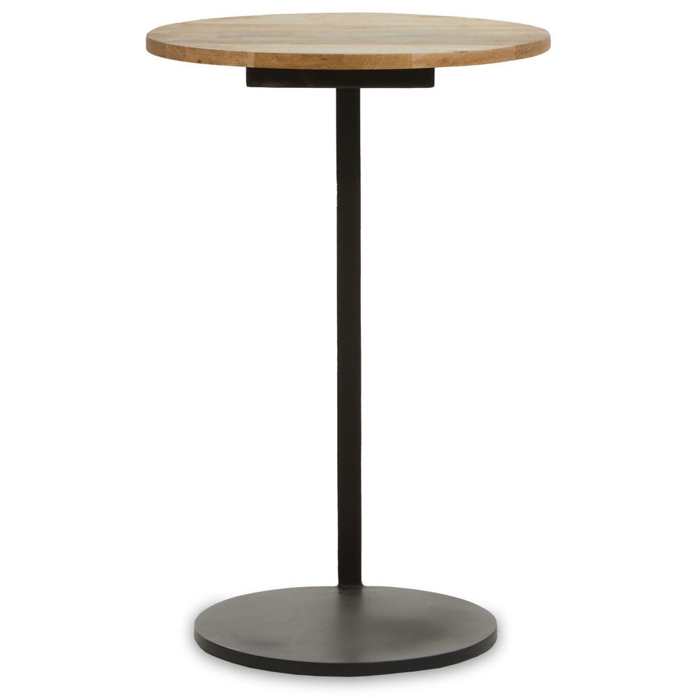 Modern Side Table, Wood Top Side Table, Metal and Wood Side Table, Contemporary Side Table for Living Room