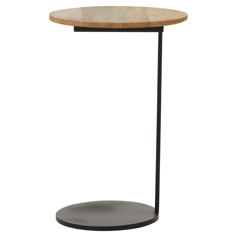 Product photograph of Olivia S Coral Side Table In Black Natural from Olivia's.