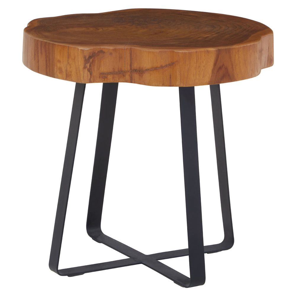 Product photograph of Olivia S Soft Industrial Collection - Manado Side Table from Olivia's.