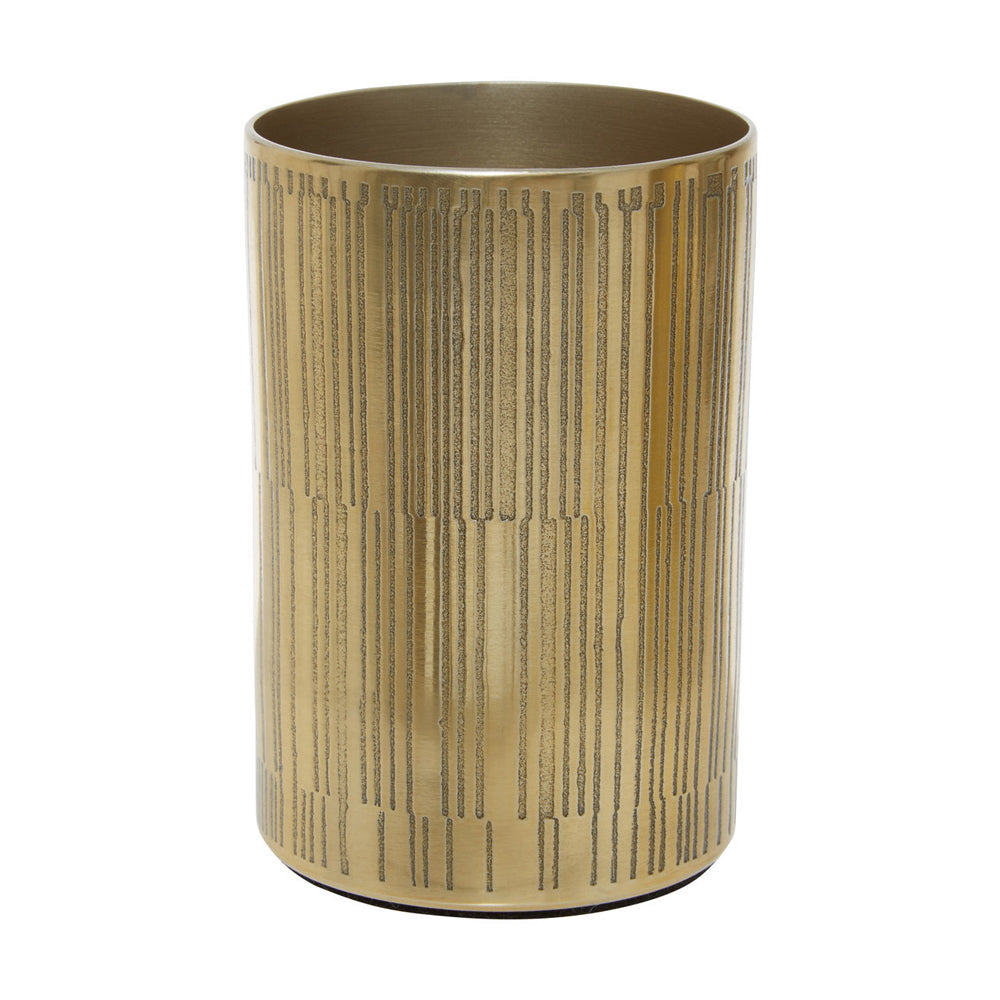 Lottie Linear Bathroom Tumbler In Gold Outlet