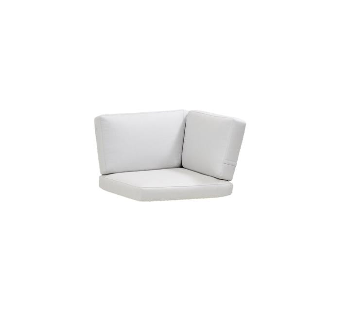 Product photograph of Cane-line Connect Corner Module Outdoor Cushion Set White from Olivia's