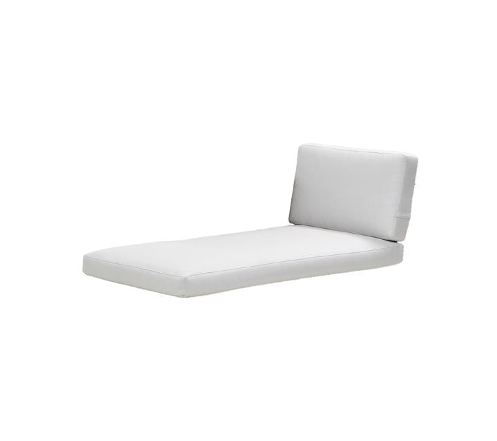 Product photograph of Cane-line Connect Chaise Lounge Outdoor Cushion Set White from Olivia's
