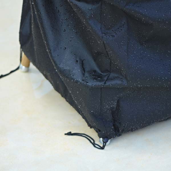 Product photograph of Cane-line Outdoor Cover 8 Suitable For All Dining Chairs Black from Olivia's.