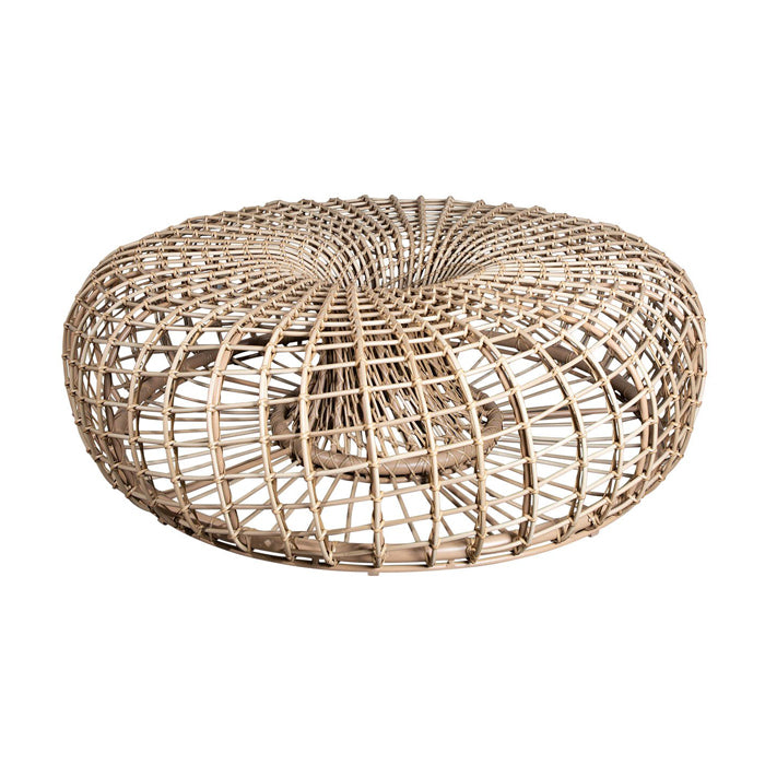 Product photograph of Cane-line Nest Large Footstool Outdoor Coffee Table Natural from Olivia's