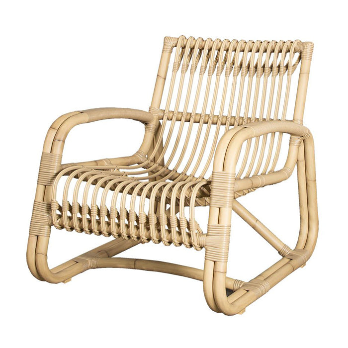 Cane Line Curve Outdoor Lounge Chair Natural