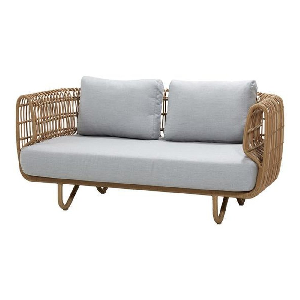 Product photograph of Cane-line Nest 2-seater Sofa Outdoor Fiber And Natte Natural from Olivia's